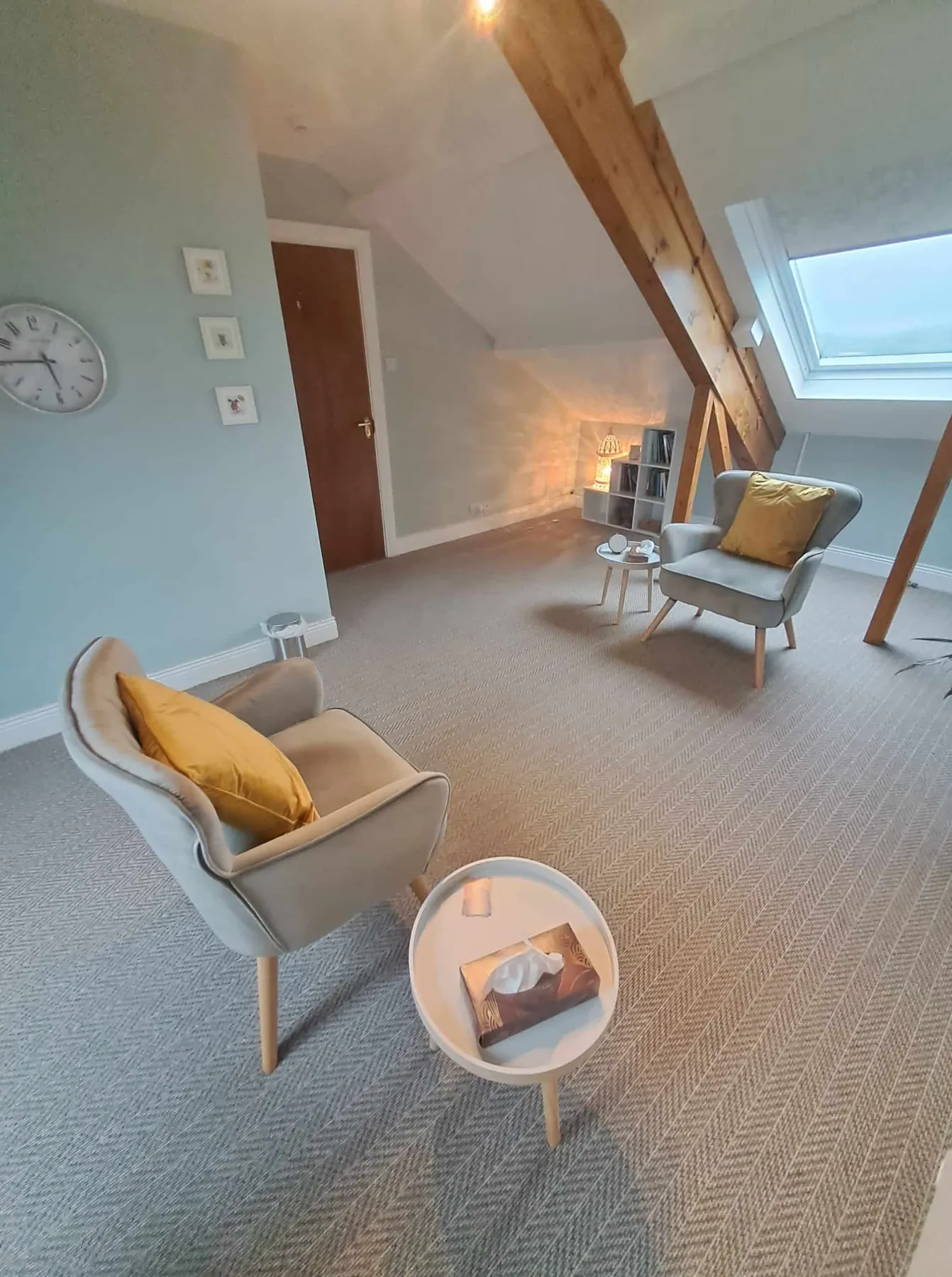 The welcoming counselling room at C & P Counselling and Psychotherapy